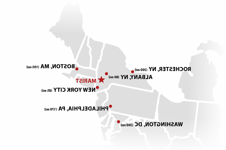 map of distances from marist